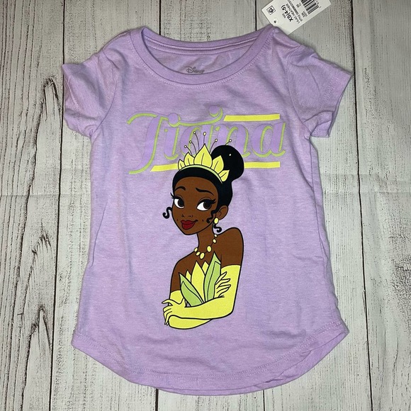 Disney Other - NWT Disney Youth Girls Purple/Yellow Black Tiana Princess Short Sleeve T-Shirt